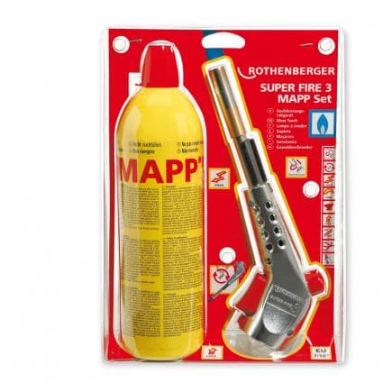 ROTHENBERGER - Super Fire 3 MAPP set avec cyclone burner A