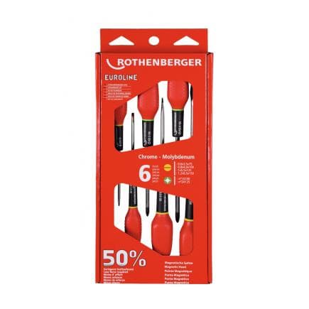 ROTHENBERGER 73571 - Set de visseur Euroline (2xPZ 4x Fente)
