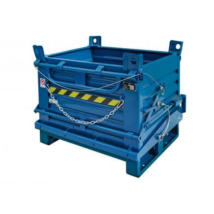SALL - Conteneurs en acier avec 1 fond ouvrant, bleu