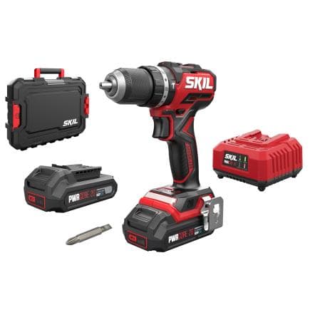 SKIL CD1E3075HC - Perceuse à percussion sans fil " Compact brushless " (avec 2 batteries 2Ah et chargeur)