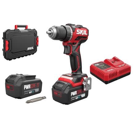 SKIL DD1E3065HB - Visseuse sans fil " Compact brushless " (avec 2 batteries 4Ah et chargeur)