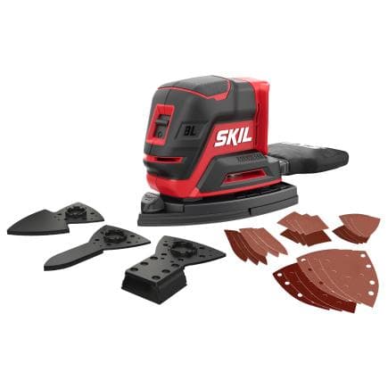 SKIL SR1E3720CD - Ponceuse multifonction sans fil " Compact brushless " (sans batterie ni chargeur)
