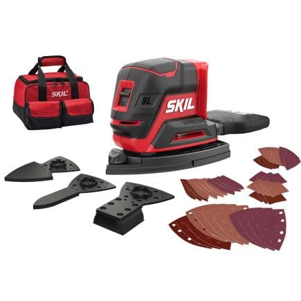 SKIL SR1E3720FB - Ponceuse multifonction sans fil " Compact brushless " (sans batterie ni chargeur)