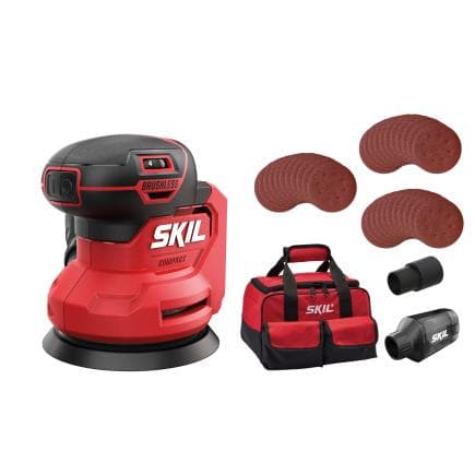 SKIL SR1E3751FA - Ponceuse orbitale expulsive sans fil (sans batterie ni chargeur)