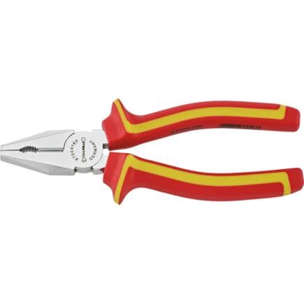 STAHLWILLE 67004160 - Pince universelle avec tête chromée et poignées bi-matière avec zones souples