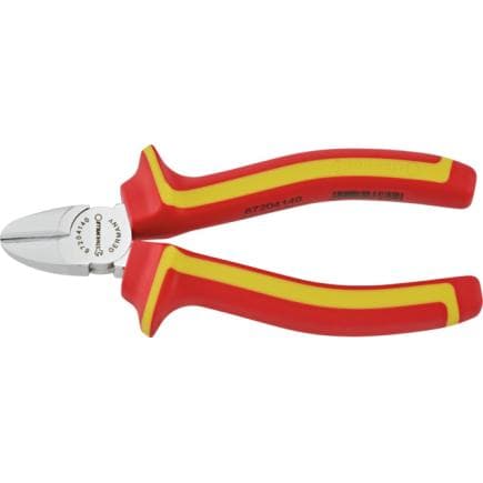 STAHLWILLE 67204140 - Pinces coupantes latérales VDE avec tête chromée