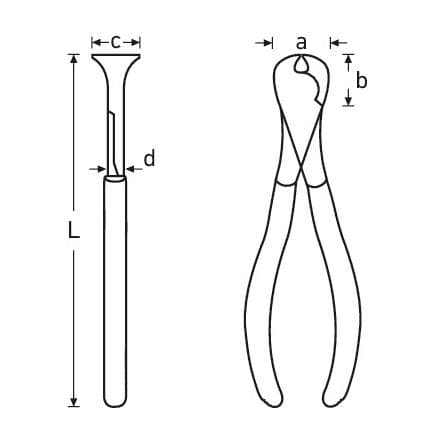 STAHLWILLE 67703160 - Pince coupante Kraft avec tête polie