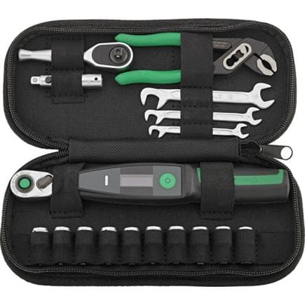 STAHLWILLE 96500001 - Set d'outils pour vélo dans un sac textile Radset 701 (17 pcs.)