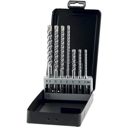 STAHLWILLE 0601005014 - Jeu de 7 forets Baum Zentro Plus 4 tranchants (Ø 5 – 14 mm ) - PGM