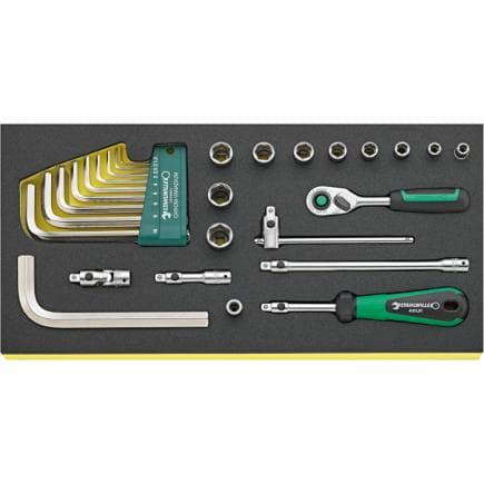 STAHLWILLE 96830364 - Jeu de cliquets, clés Allen, accessoires et douilles 1/4''