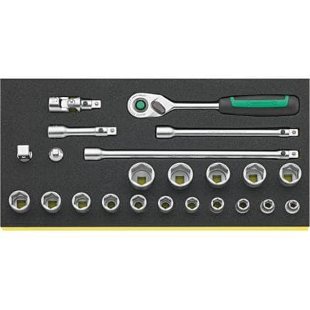 STAHLWILLE 96830370 - Jeu de cliquets, accessoires et douilles 3/8''