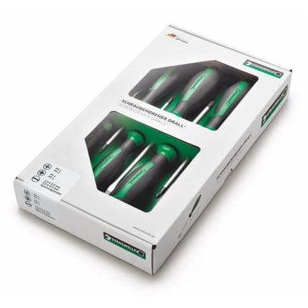STAHLWILLE 96469112 - Assortiment de 7 tournevis Drall
