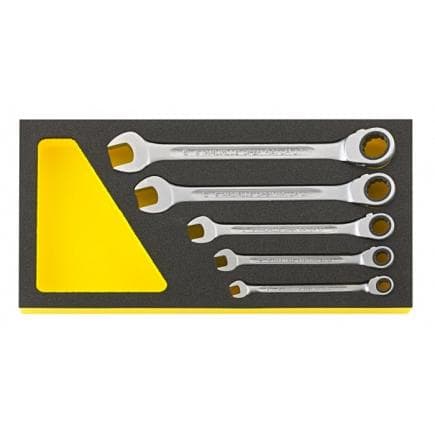 STAHLWILLE 96830650 - Jeu de clés à cliquet à empreinte TCS (5 pièces)