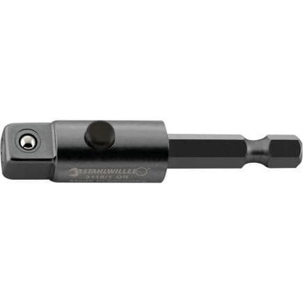 STAHLWILLE 32161001 - Connecteur embout QuickRelease 1/4" hexagonal - 3/8" carré 50mm