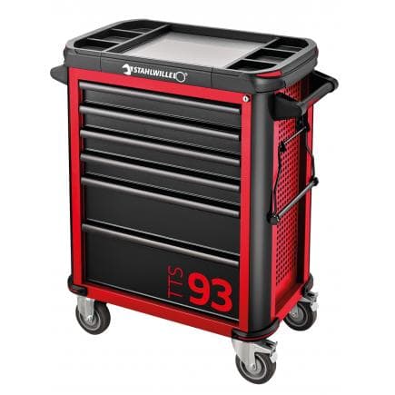 STAHLWILLE 81200155 - Desserte d'atelier avec 6 tiroirs, rouge