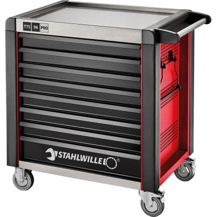 STAHLWILLE 81200174 - Servante d’atelier à 8 tiroirs, rouge