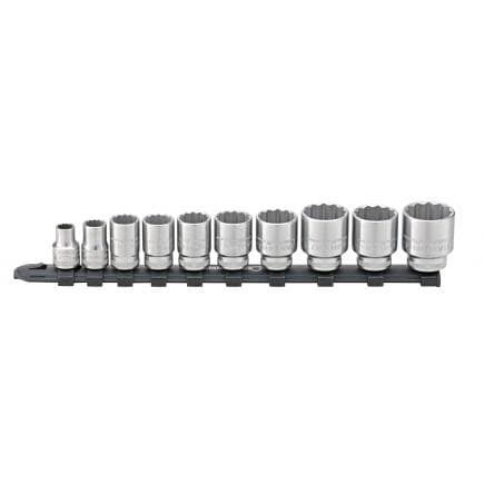 STAHLWILLE 96052010 - Set de douilles 3/8" sur rail (10 pcs.)