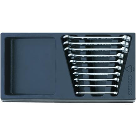 STAHLWILLE 96838127 - Jeu de clés mixtes à fourche métrique (10 pcs.)