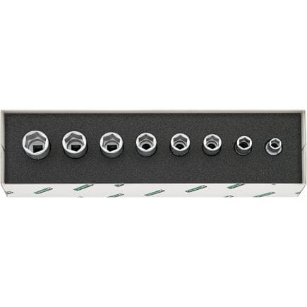 STAHLWILLE 96027705 - Jeu de douilles hexagonales 3/8" (8 pièces)