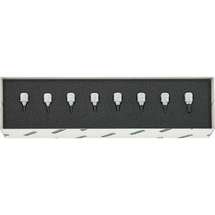 STAHLWILLE 96017707 - Jeu de douilles de tournevis 1/4" TORX® (8 pcs.)
