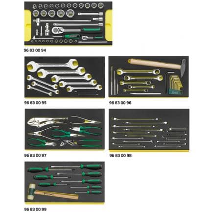 STAHLWILLE 97830207 - Assortiment d'outils pour chariot à outils n° 13217 (104 pcs.)