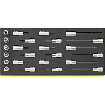 STAHLWILLE 96838772 - Jeu de douilles de tournevis 3/8" en embout TCS (24 pcs.)