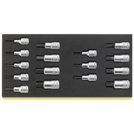 STAHLWILLE 96838762 - Jeu de clés à douilles 1/2" avec insert TCS (16 pcs.)