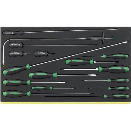 STAHLWILLE 96832098 - Assortiment de tournevis DRALL + à empreinte TCS (16 pcs.)