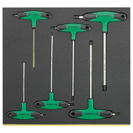 STAHLWILLE 96838753 - Jeu de tournevis coudés dans l'insert TCS (6 pcs.)