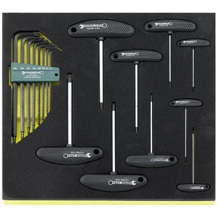 STAHLWILLE 96832099 - Jeu de tournevis coudés dans l'insert TCS (17 pcs.)