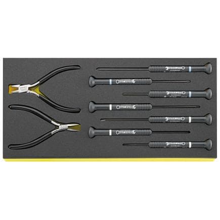STAHLWILLE 96838787 - Jeu de tournevis et pinces dans le plateau TCS (9 pcs.)