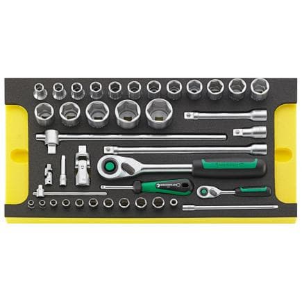 STAHLWILLE 96830117 - Jeu de cliquets 1/4" avec douilles et accessoires en insert TCS (40 pcs.)