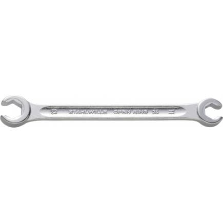 STAHLWILLE 41481620 - Clé polygonale ouverte "OPEN RING" coudée en pouces