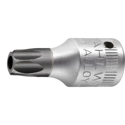 STAHLWILLE 01351030 - Douille pour tournevis 1/4'' pour vis à profil interne TORX®, trou dans la pointe