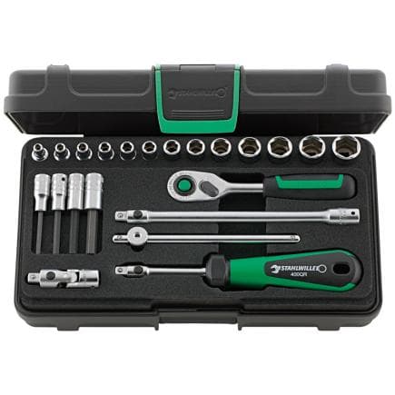 STAHLWILLE 96011181 - Assortiment de douilles carrées 1/4'' (22 pcs.)
