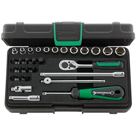 STAHLWILLE 96011138 - Assortiment de douilles carrées 1/4'' (30 pcs.)