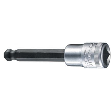 STAHLWILLE 03280006 - Clés à douille INHEX 1/2'' à tête sphérique, pour vis six pans creux