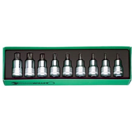 STAHLWILLE 96031004 - Set douilles pour tournevis Torx® (9 pcs.)