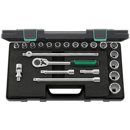 STAHLWILLE 96031447 - Assortiment de clés à douille 1/2'' carré, anneau (22 pcs.)