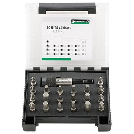 STAHLWILLE 96080121 - Récipient avec inserts pour embouts de tournevis