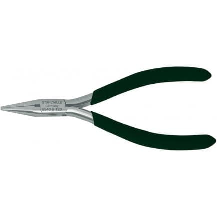 STAHLWILLE 65406120 - 6540 Pinza per elettronica, becchi mezzotondi per l‘elettronica