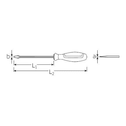 STAHLWILLE 46223555 - Tournevis plat DRALL+