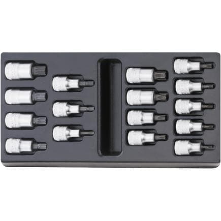 STAHLWILLE 96838115 - Jeu de douilles tournevis (16 pcs.)
