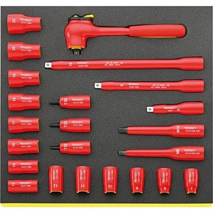 STAHLWILLE 96830041 - Outils VDE 3/8'' à empreinte TCS (23 pcs.)