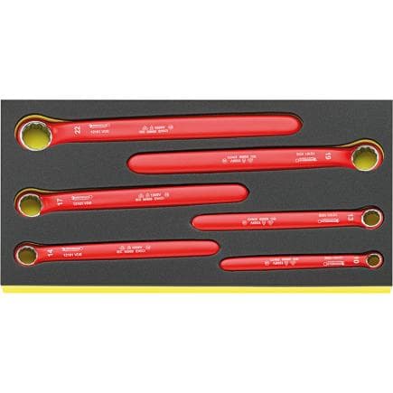 STAHLWILLE 96830045 - Clés polygonales à empreinte TSC 175 x 350 x 30 mm, 6 pièces