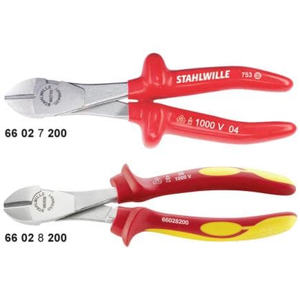 STAHLWILLE 66028160 - Pinces coupantes grande puissance de coupe VDE Coupe normale
