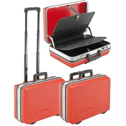 STAHLWILLE 81620700 - Mallette rigide VDE, avec système de roulettes de chariot amovible, cadre en aluminium