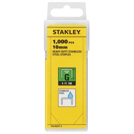 STANLEY TRA704SST-0 - Points en acier inoxydable de type « G » (1000 pièces)