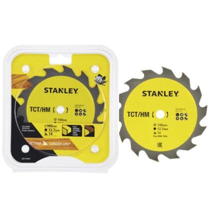 STANLEY STA13000-XJ - Lame de scie circulaire semi-trempée TCT - coupe nette