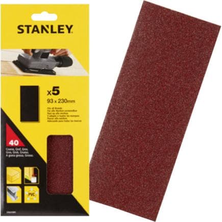 STANLEY STA31096-XJ - Feuilles velcro 93x230 mm non perforées (multipack)